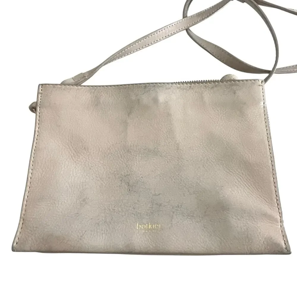 Botkier New York Warren City Crossbody Handbag Blush Beige Leather Studded